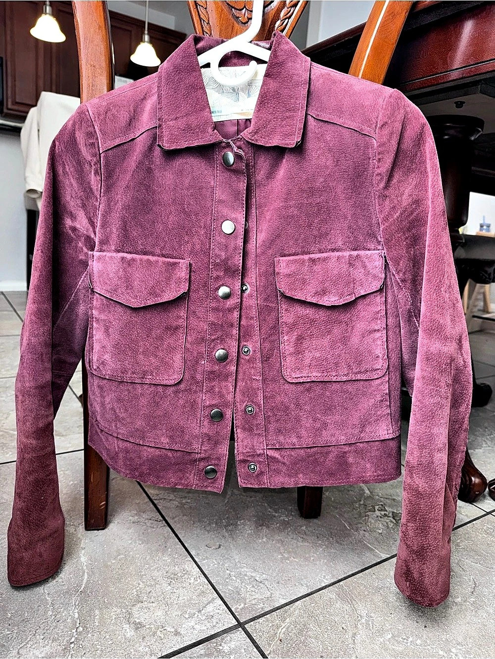 UO Kimchi Blue Leather Jacket Size XS